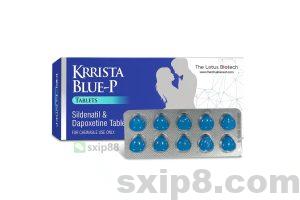 印度巅峰蓝P双效片KRRIsta BLUE-P 万艾可双效威而刚