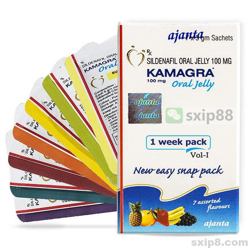 泰国果冻 KAMAGRA Oral Jelly 速效万艾可 7 种水果味口服果冻