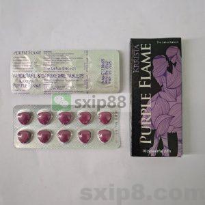 紫色佳人KRRISTA PURPLE FLAME 艾力达双效 港澳地区叫立威大Dapoxetine 100mg+Vardenafil 40mg