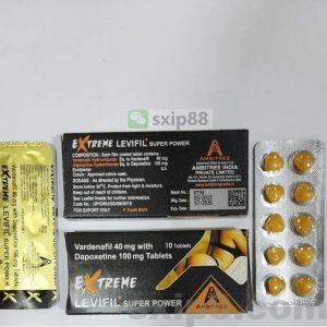 金女郎EXTREME LEVIFIL SUPER POWER艾力达双效(立威大)Vardenafil 40mg+Dapoxetine 100mg