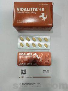 马牌希爱力Vidalista 40mg Tadalafil Tablets 他达拉非40毫克片剂